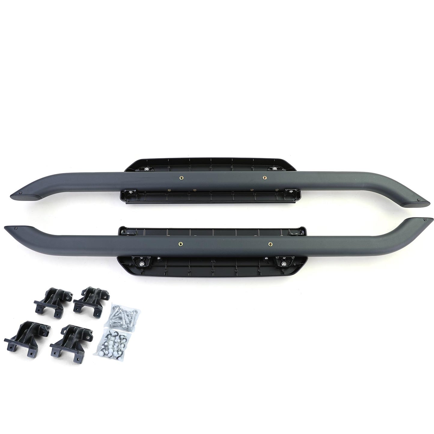 Pedane laterali in alluminio nero per Land Rover Defender L663 90 dal 19