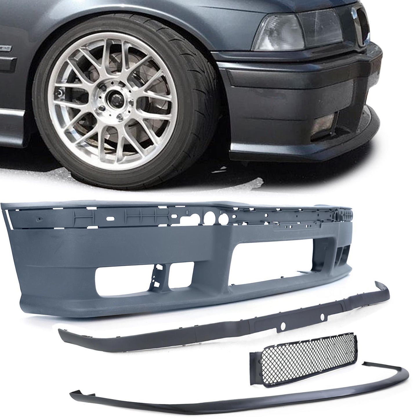 BMW Serie 3 E36 90-99 Paraurti anteriore M3 con Splitter PERFORMANCE