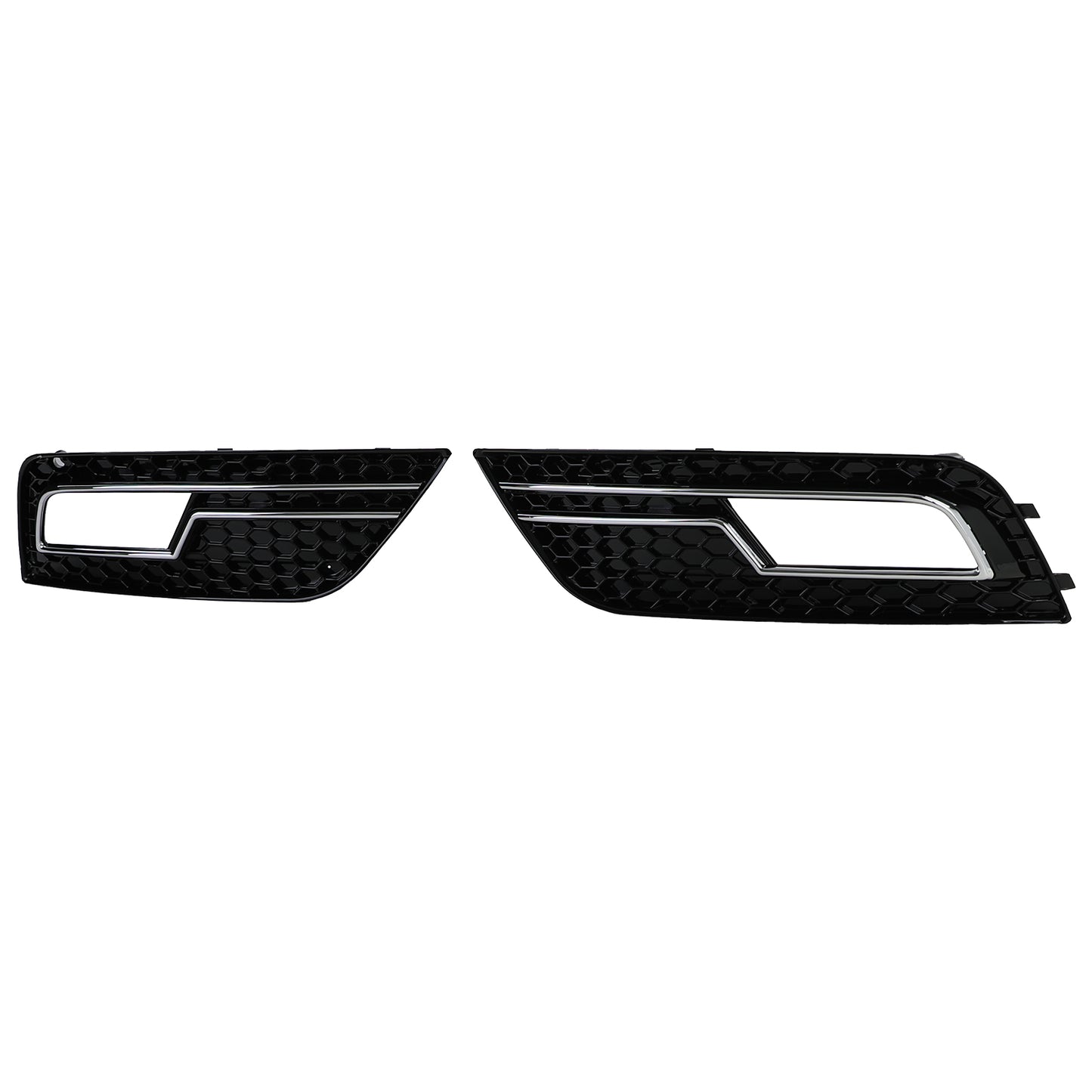Audi A4 B8 12-15  griglie paraurti a nido d'ape nera e cromata