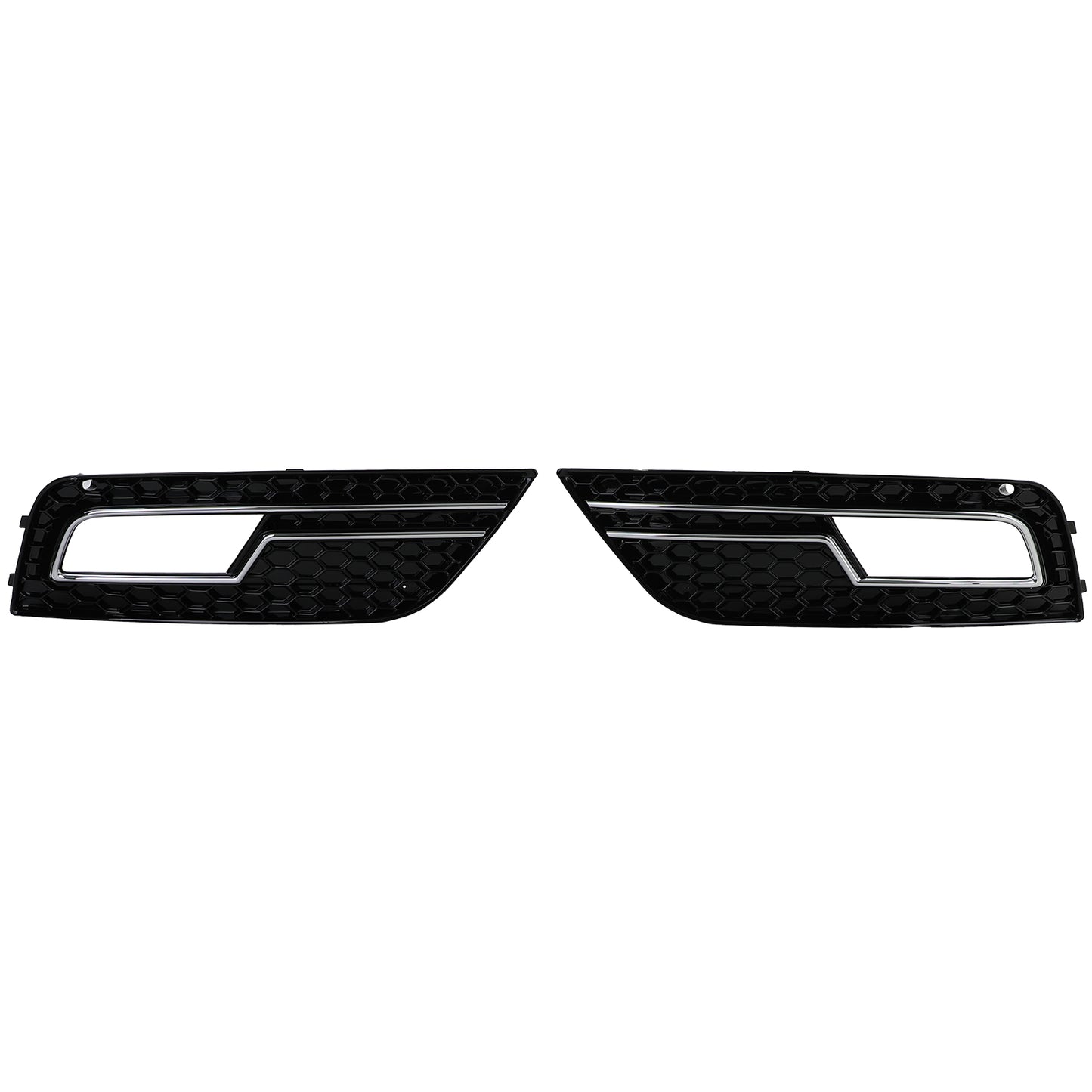 Audi A4 B8 12-15  griglie paraurti a nido d'ape nera e cromata