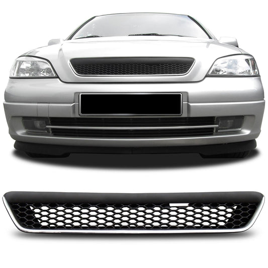 Opel Astra G 97-04 Griglia sportiva OPC a nido d'ape senza emblema nera