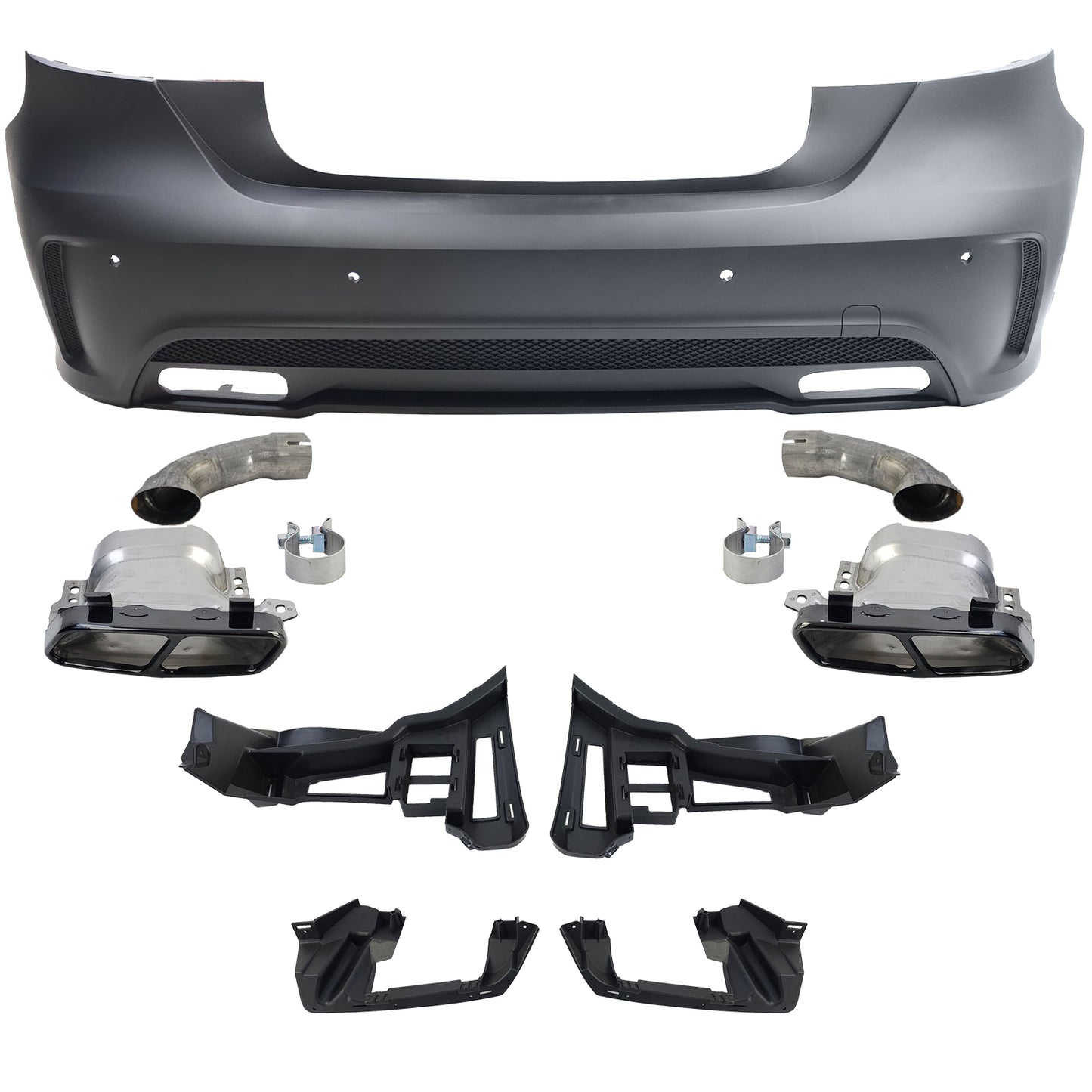 Mercedes A W176 12-15 Kit bodykit AMG Paraurti anteriore + Posteriore + minigonne COMPLETO