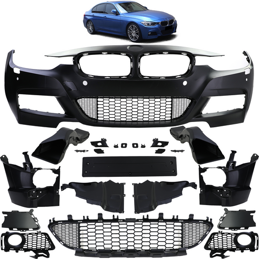 BMW Serie 3 F30 F31 11-19 Paraurti anteriore M Sport completo di accessori