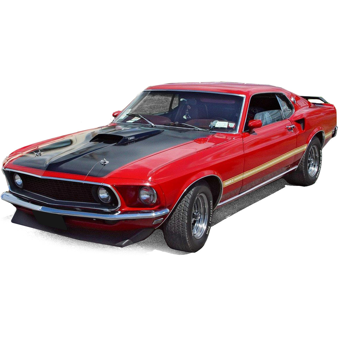 Presa d'aria sul cofano Mach-1/GT per Ford Mustang 69-70