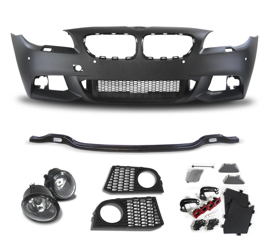paraurti anteriore+fendinebbia verniciabile BMW F10 F11 anno 10-13 M SPORT