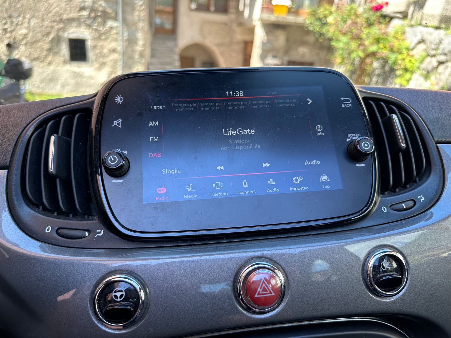 Fiat 500 Navigatore Uconnect 7” Originale Fiat Touch + Cornice