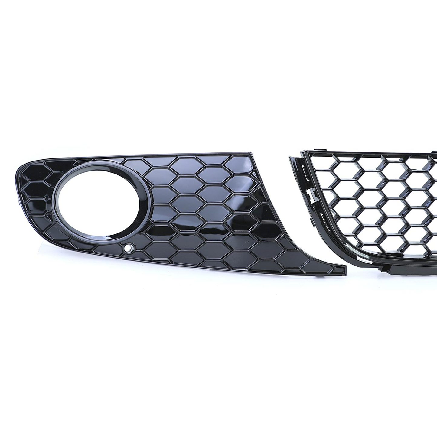 VW Golf 6 08-13 Griglia a nido d'ape lucida per fendinebbia paraurti