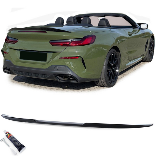 BMW Serie 8 G14 F91 Cabrio dal 18 Spoiler posteriore sportivo nero lucido