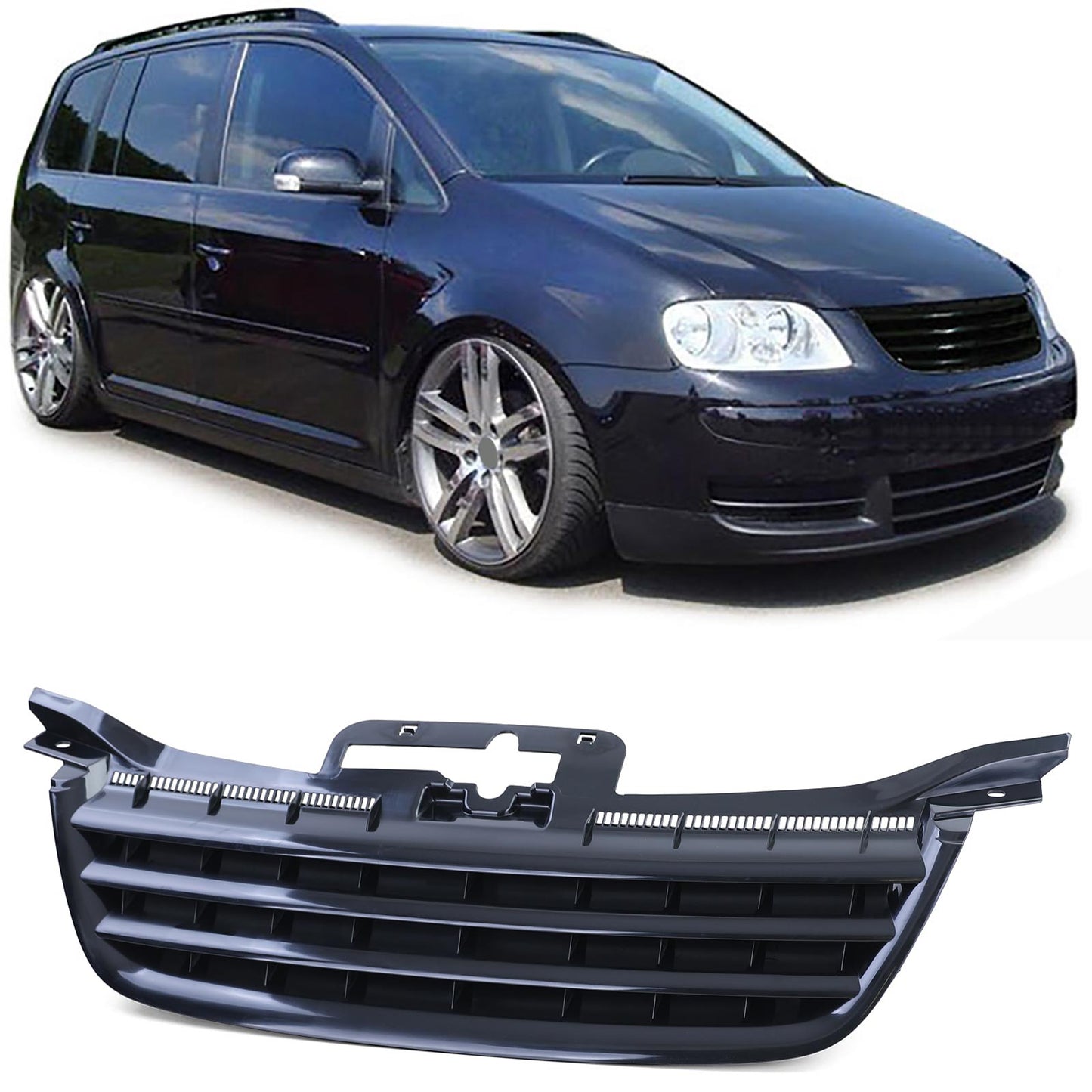 VW Touran 1T 03-06 Caddy III 04-10 Griglia sportiva senza emblema