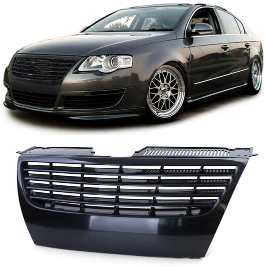 VW Passat B6 3C 05-08 Griglia della griglia sportiva senza emblema nera