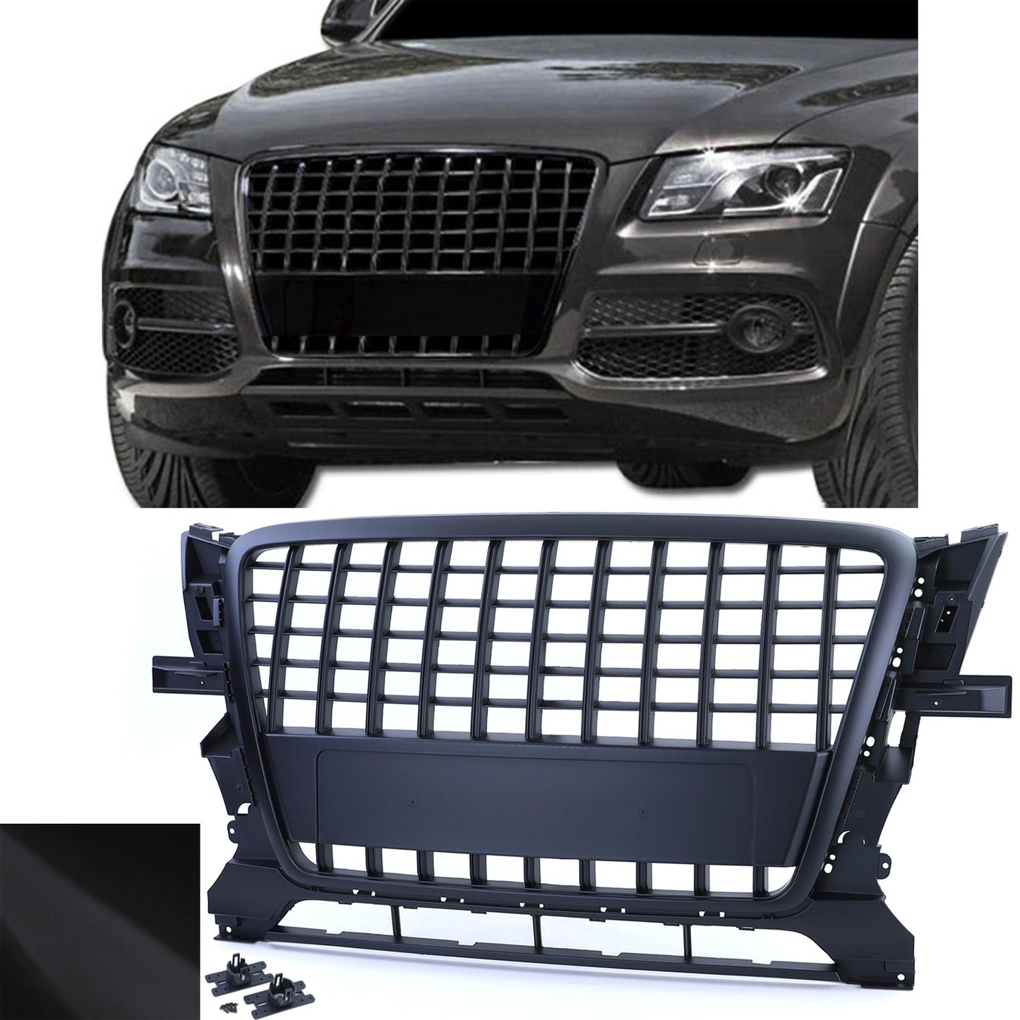 Audi Q5 08-12 Griglia sportiva senza emblema nero opaco