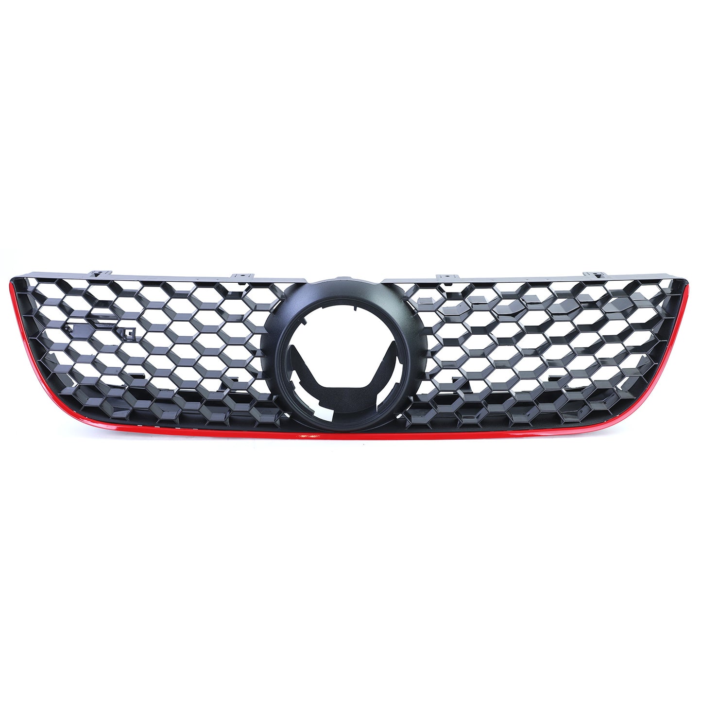 VW Polo 9N3 05-09 anche GTI Griglia sportiva a nido d'ape con bordo rosso