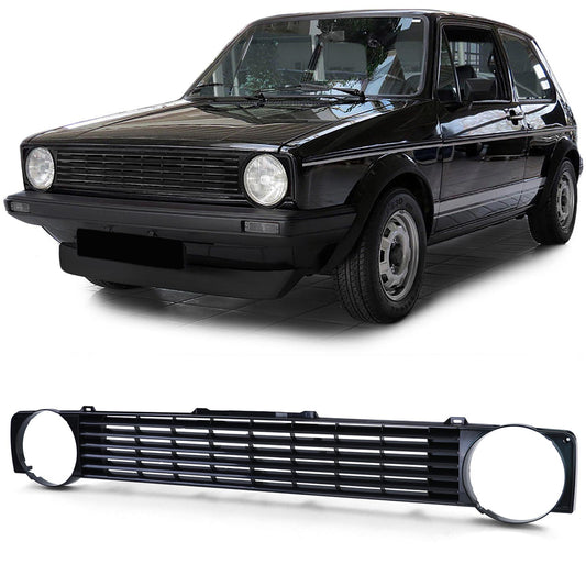 VW Golf 1 + Cabrio + Caddy Griglia sportiva senza emblema nera