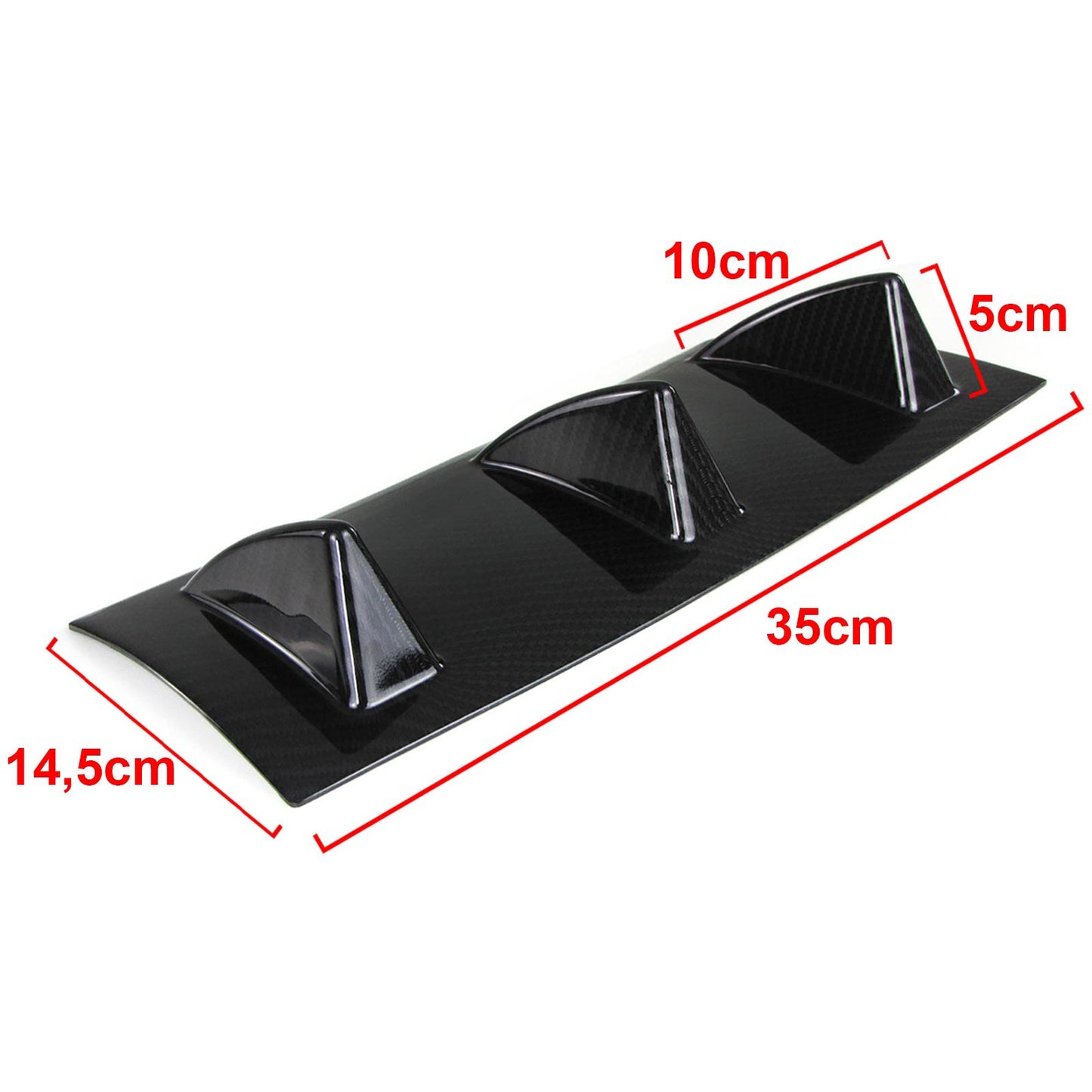 Diffusore posteriore universale carbon look