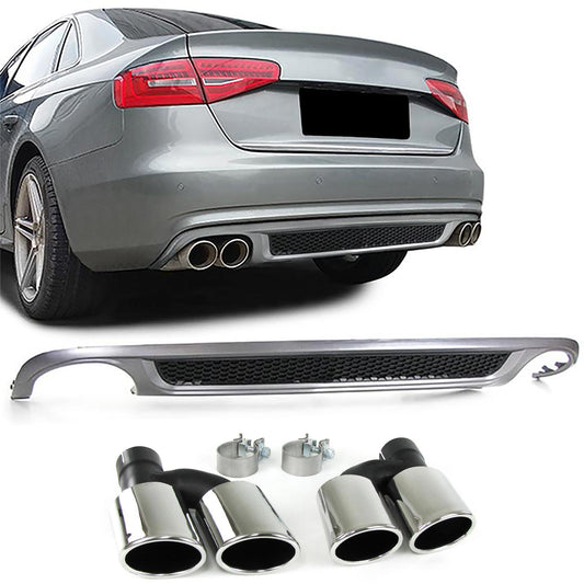 Audi A4 B8 07-11 Diffusore posteriore S4 + Terminali