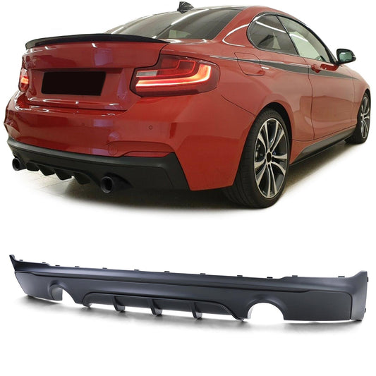 BMW Serie 2 F22 F23 228 235 240 Diffusore posteriore Performance nero opaco