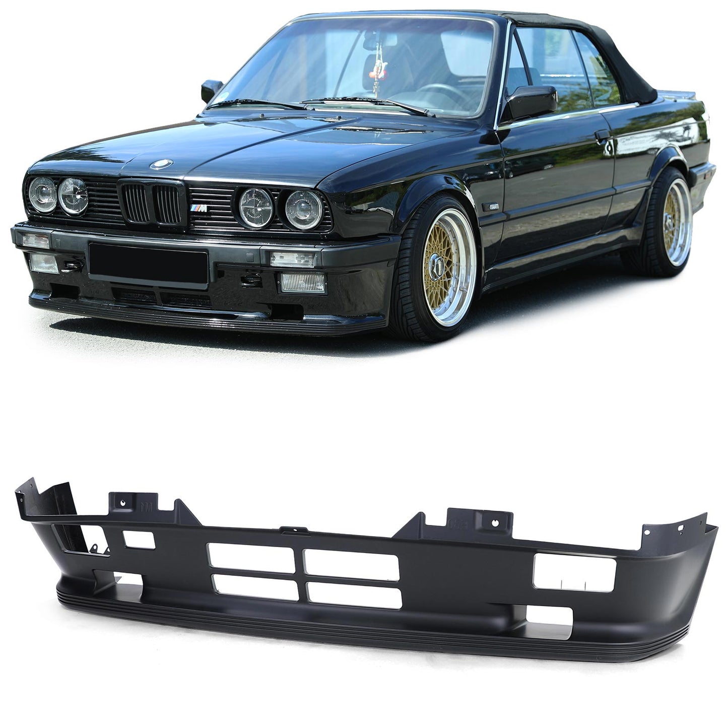 BMW E30 Facelift 82-90 Spoiler anteriore paraurti ottica sportiva