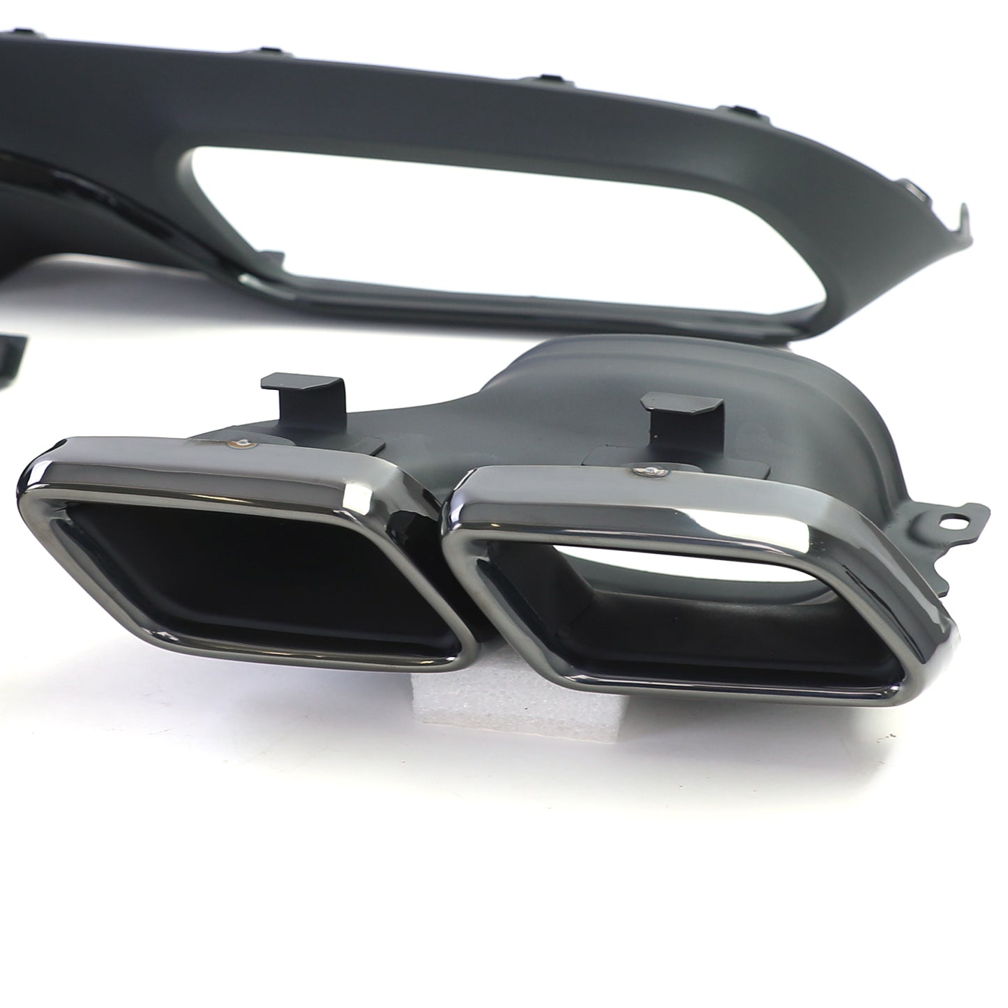 Mercedes C C205 Coupe 15-18 Diffusore posteriore sportivo con terminali di scarico