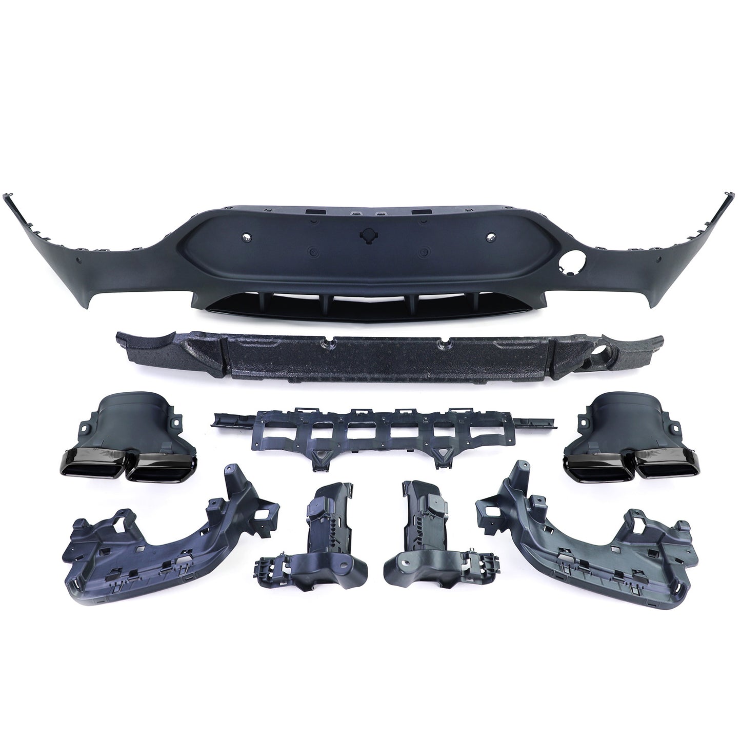 Mercedes GLC Coupe C253 16-19 Diffusore posteriore sportivo con terminali di scarico GLC 63 AMG