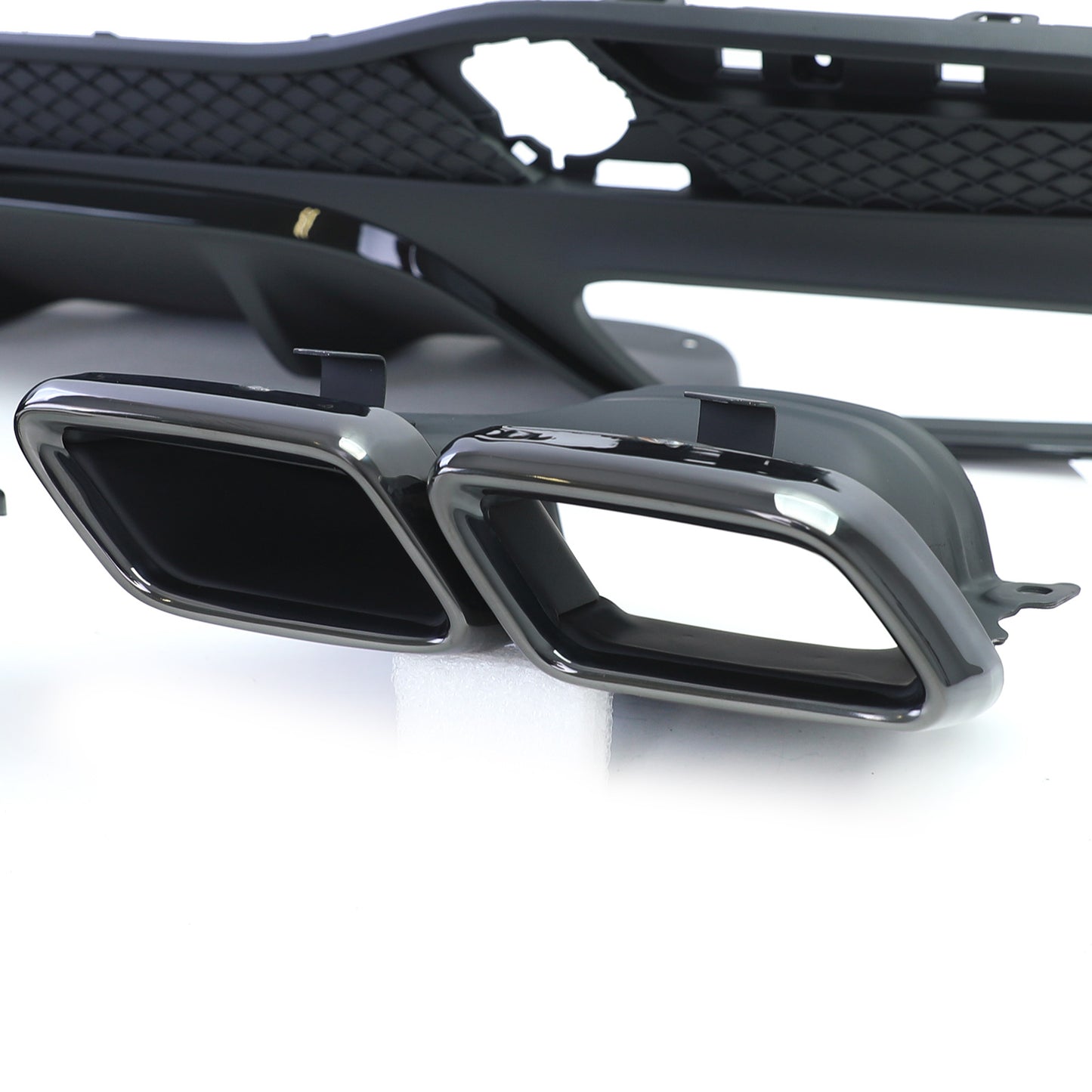 Mercedes GLE W166 15-18 Diffusore posteriore sportivo con doppi terminali neri