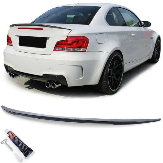BMW E82 Coupe Facelift 07-13 Spoiler posteriore sportivo nero lucido