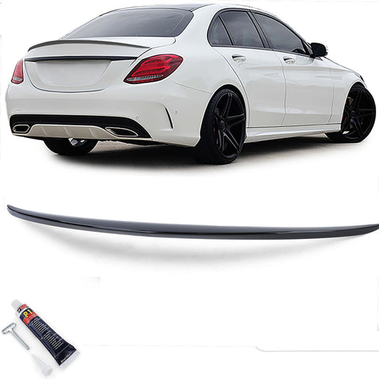 Mercedes C W205 Limo 14-21 Spoiler posteriore sportivo nero lucido