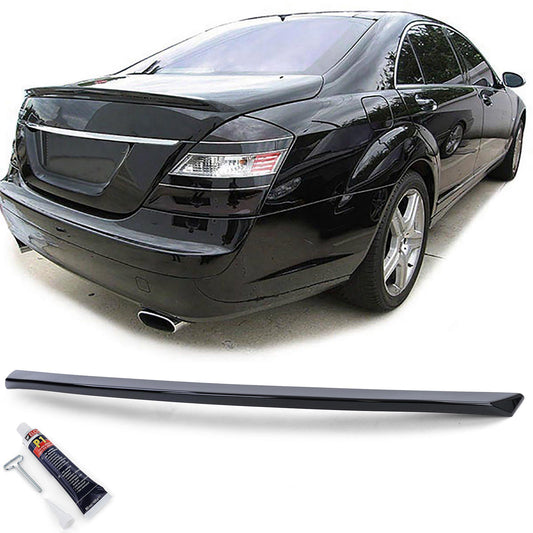 Mercedes Classe S W221 05-09 Spoiler posteriore sportivo nero lucido