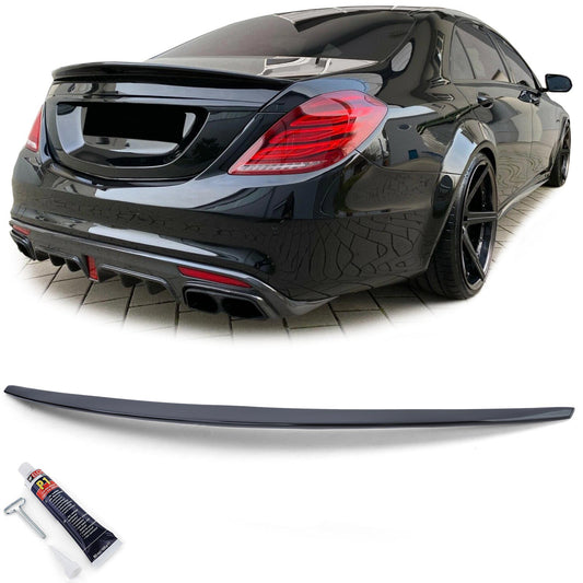 Mercedes classe S W222 13-20 Spoiler posteriore sportivo nero lucido