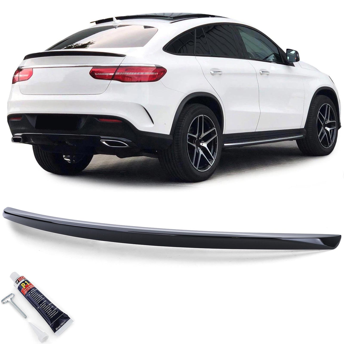GLE Coupe C292 dal 15 Spoiler posteriore sportivo nero lucido