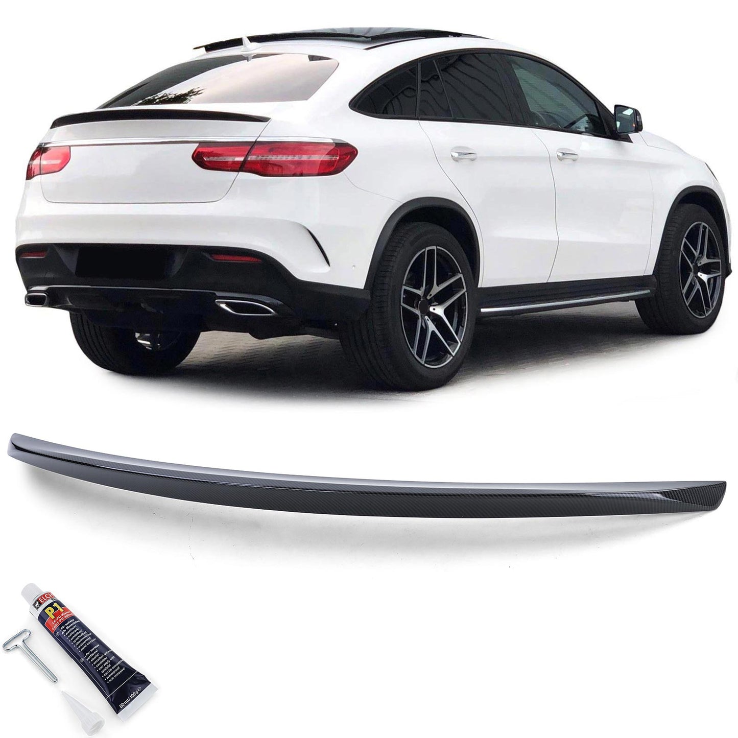 Mercedes GLE Coupe C292 15-19 Spoiler posteriore sportivo carbon look