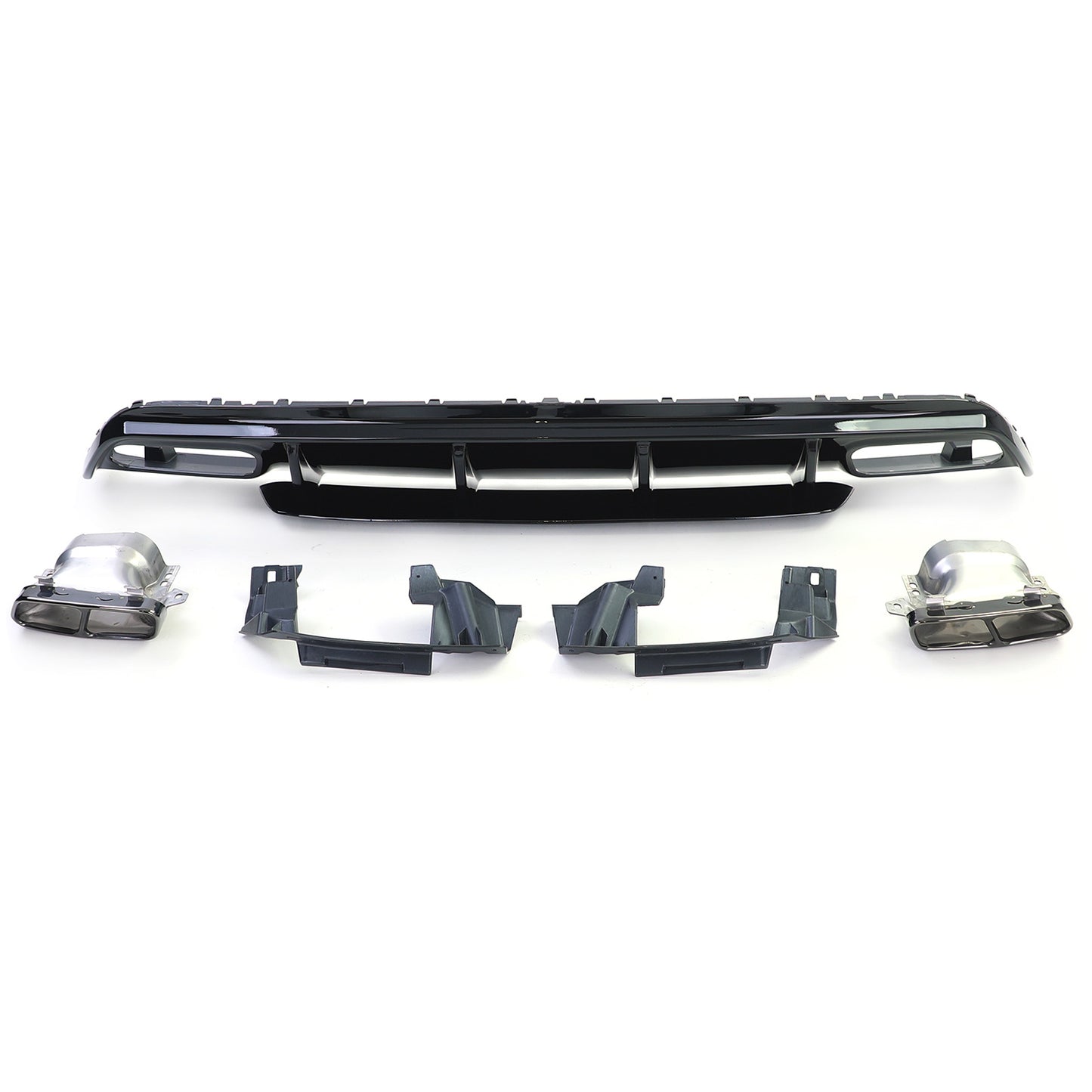 Mercedes classe A W176 dal 15 Diffusore posteriore sportivo con terminali di scarico neri