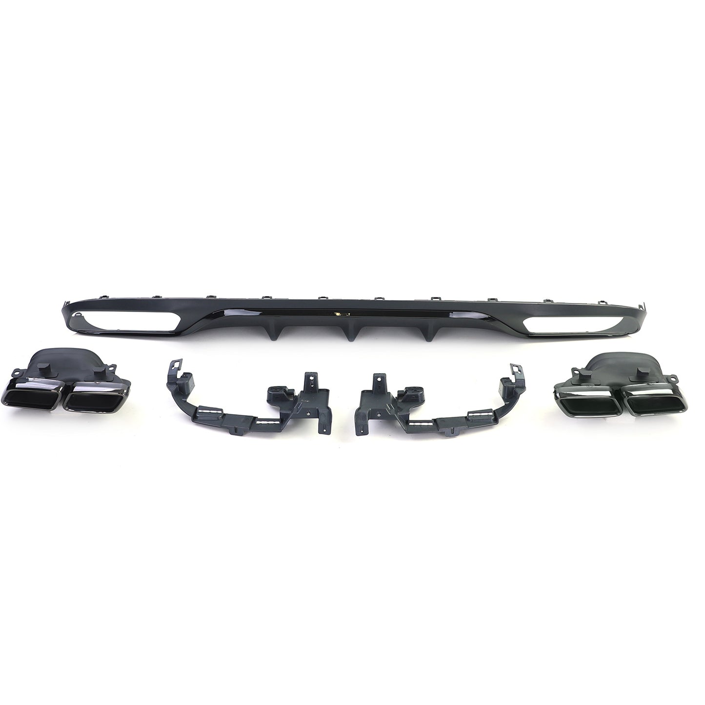 Mercedes Classe E W213 senza AMG Line Diffusore posteriore con terminali di scarico AMG