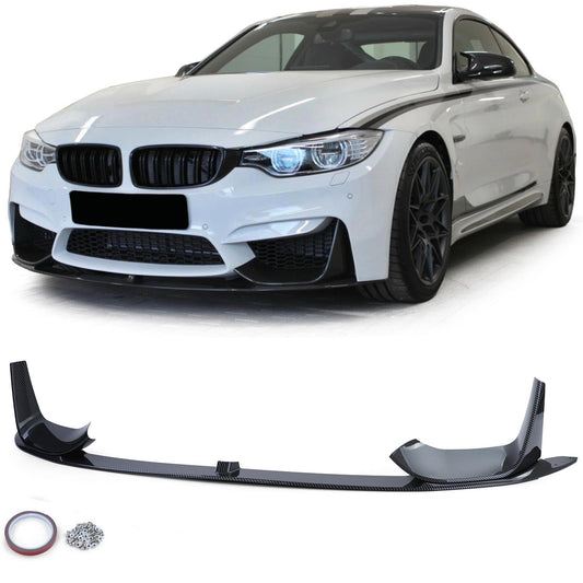 BMW M3 F80 M4 F82 F83 Spoiler anteriore labbro performance carbon look