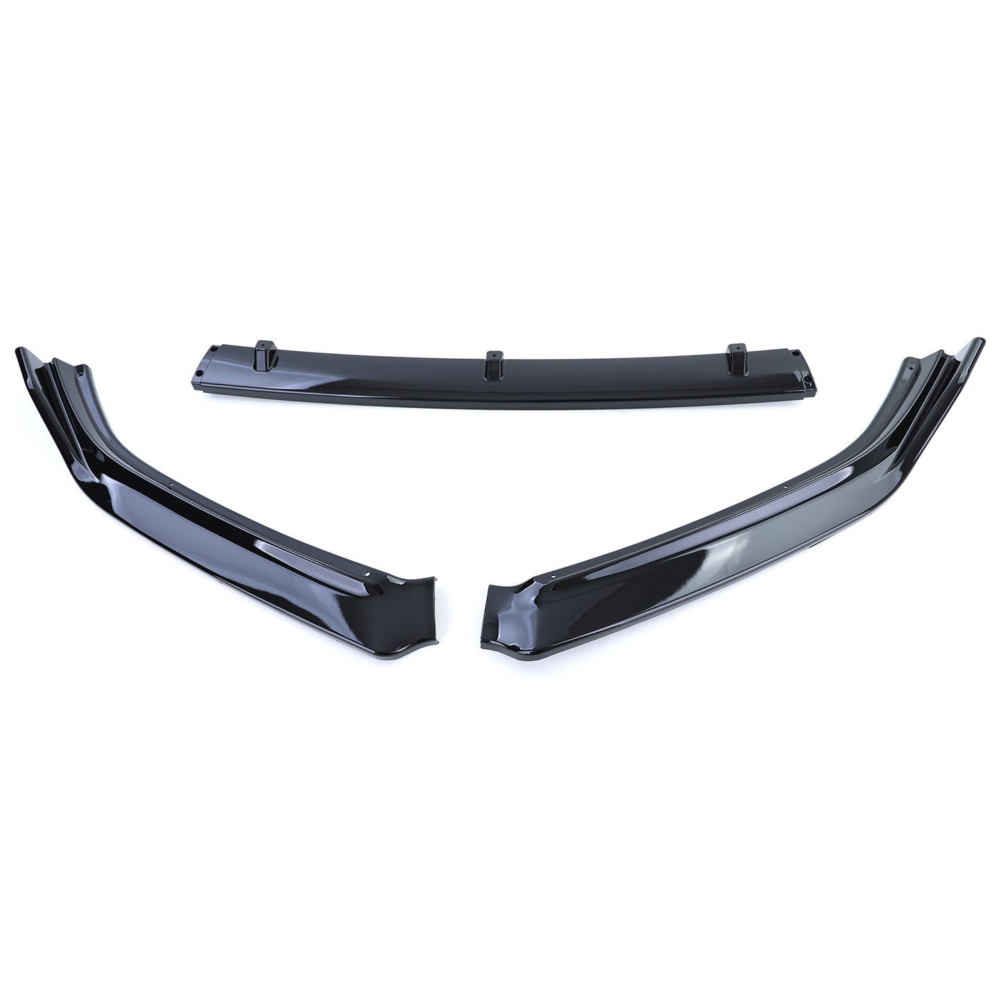 VW Polo 5 6C 14-17 spoiler anteriore nero lucido
