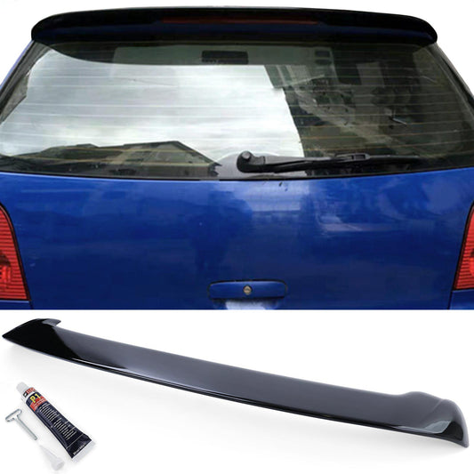 VW Polo 4 9N 9N3 01-09 Spoiler posteriore spoiler tetto nero lucido