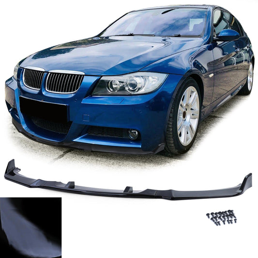 BMW Serie 3 E90 E91 05-08 Spoiler anteriore labbro performance nero lucido
