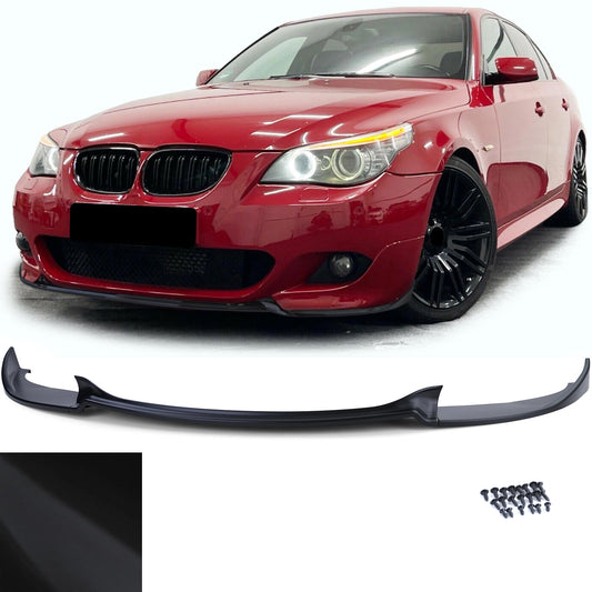 BMW Serie 5 E60 E61 07-09 Spoiler anteriore labbro paraurti nero opaco