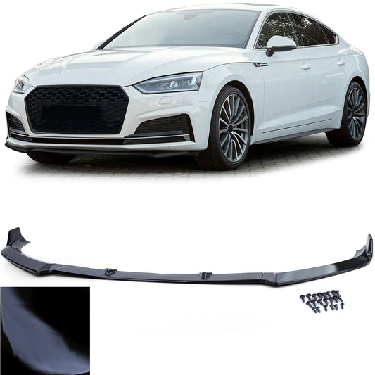Audi A5 F5 dal 16 Spoiler anteriore labbro paraurti nero lucido