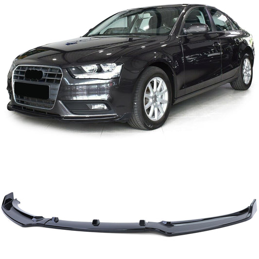 Audi A4 B8 8K 11-15 Facelift Spoiler anteriore labbro paraurti nero lucido