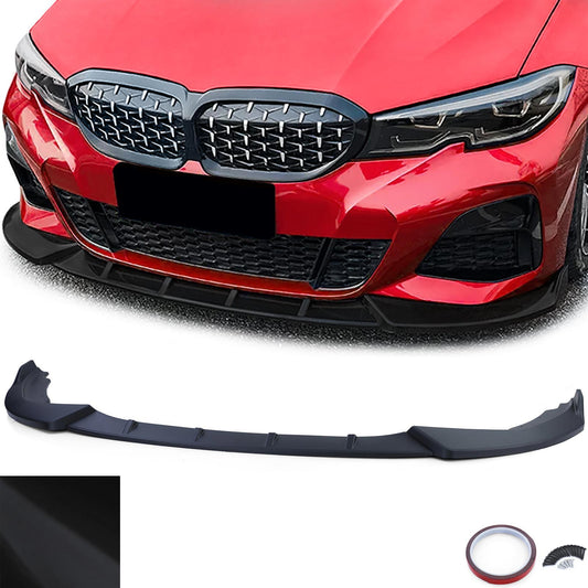 BMW Serie 3 G20 G21 dal 18 Labbro dello spoiler anteriore Performance nero opaco