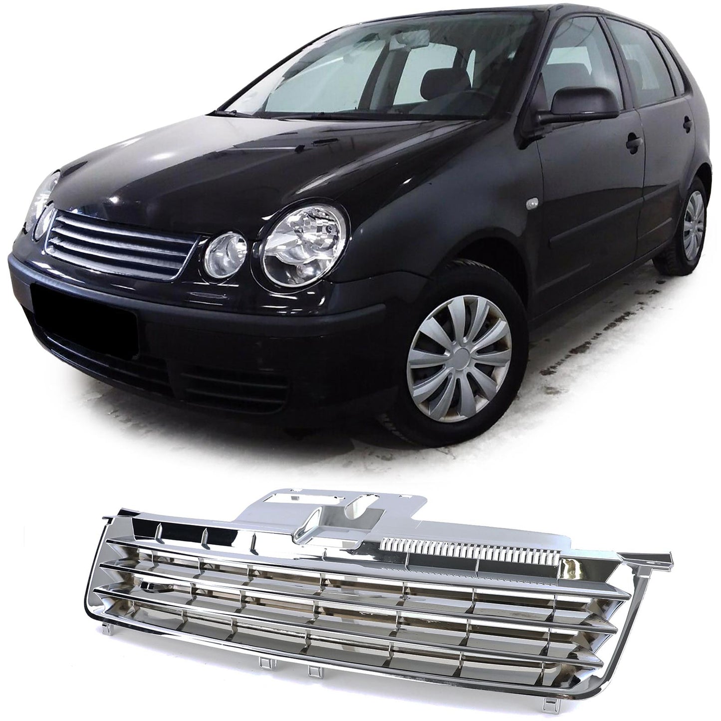 VW Polo 9N 01-05 Griglia sportiva senza emblema cromata