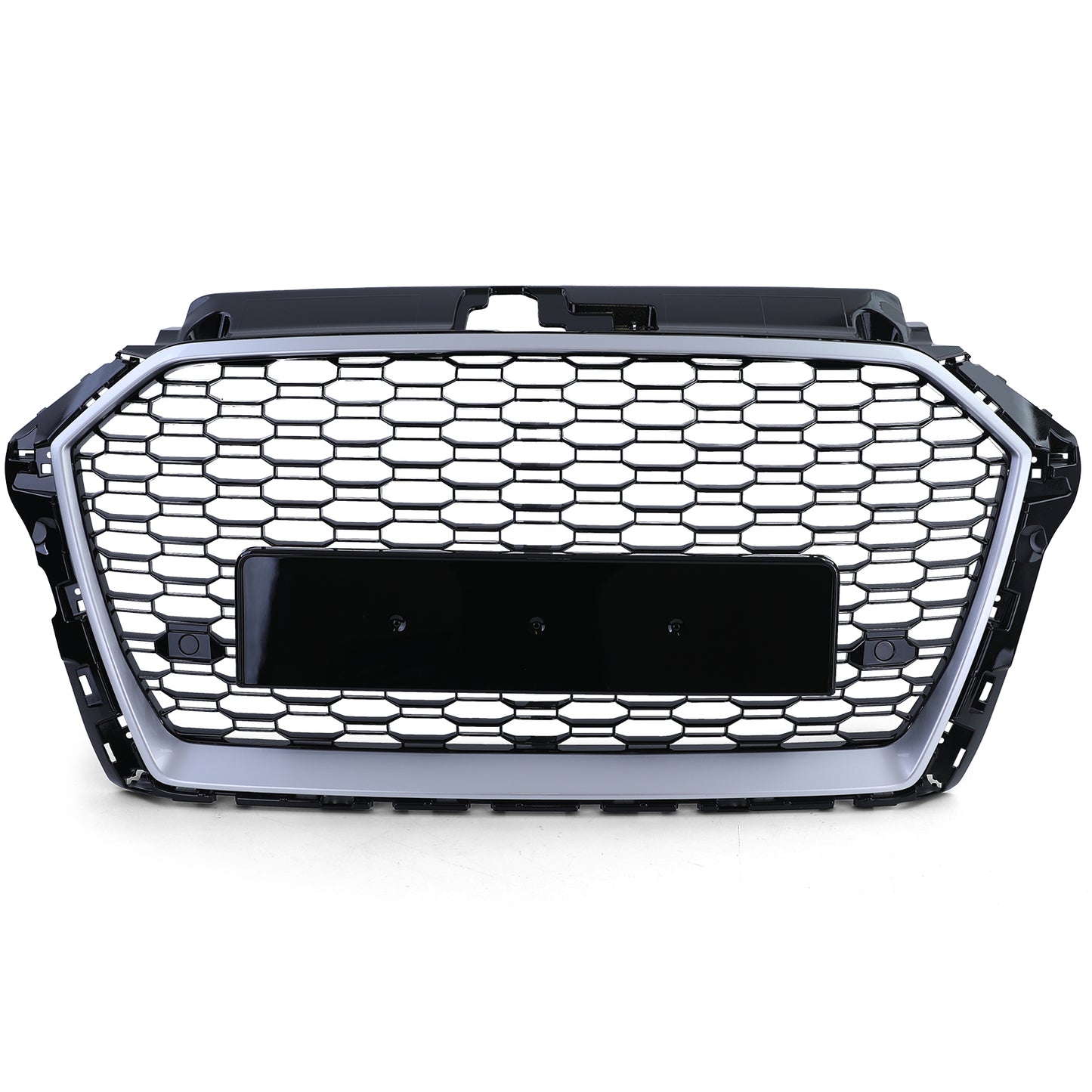 Audi A3 8V 16-20 senza ACC Griglia radiatore sportiva griglia a nido d'ape nero argento