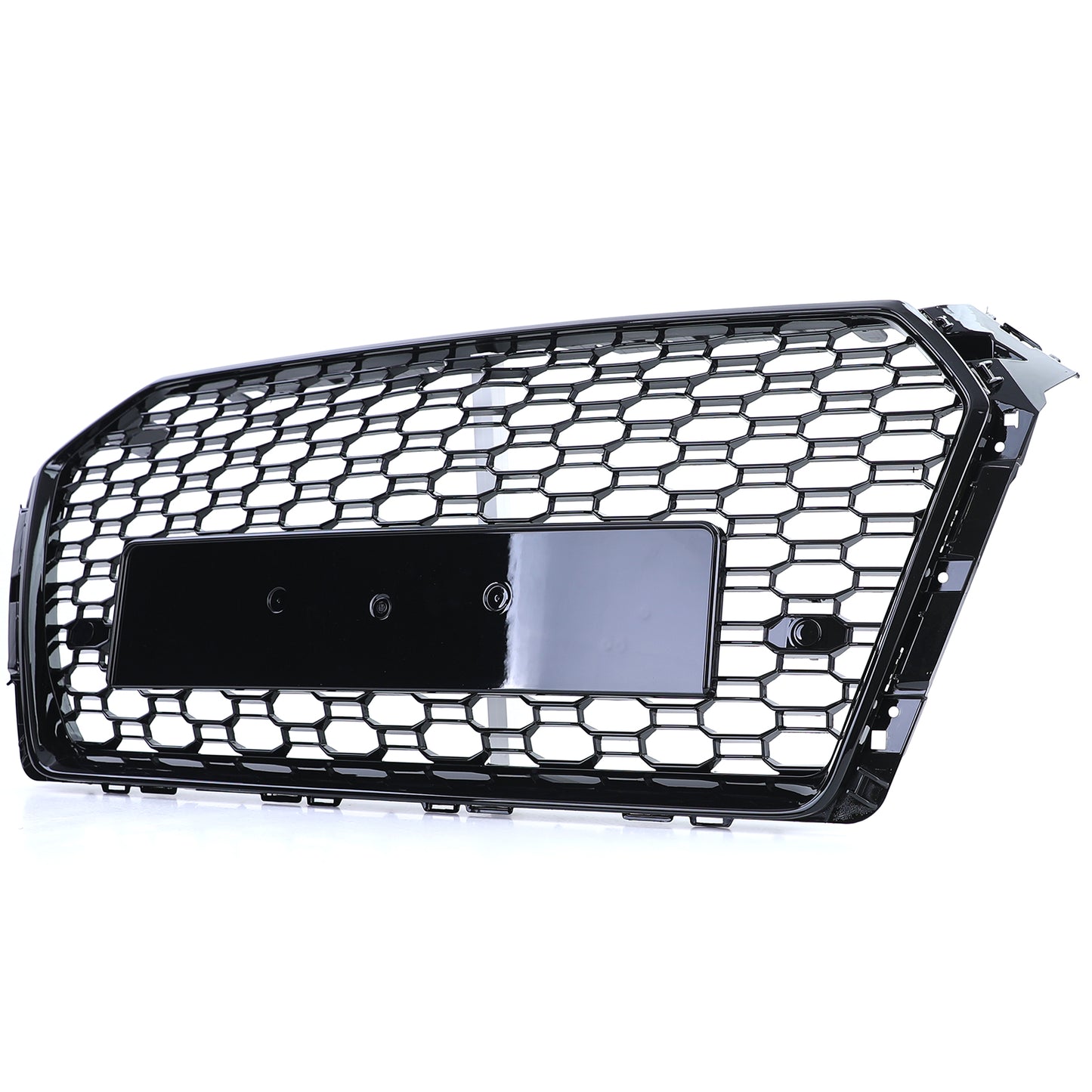 Audi A4 B9 8W 15-19 Griglia sportiva a nido d'ape senza emblema nero lucido