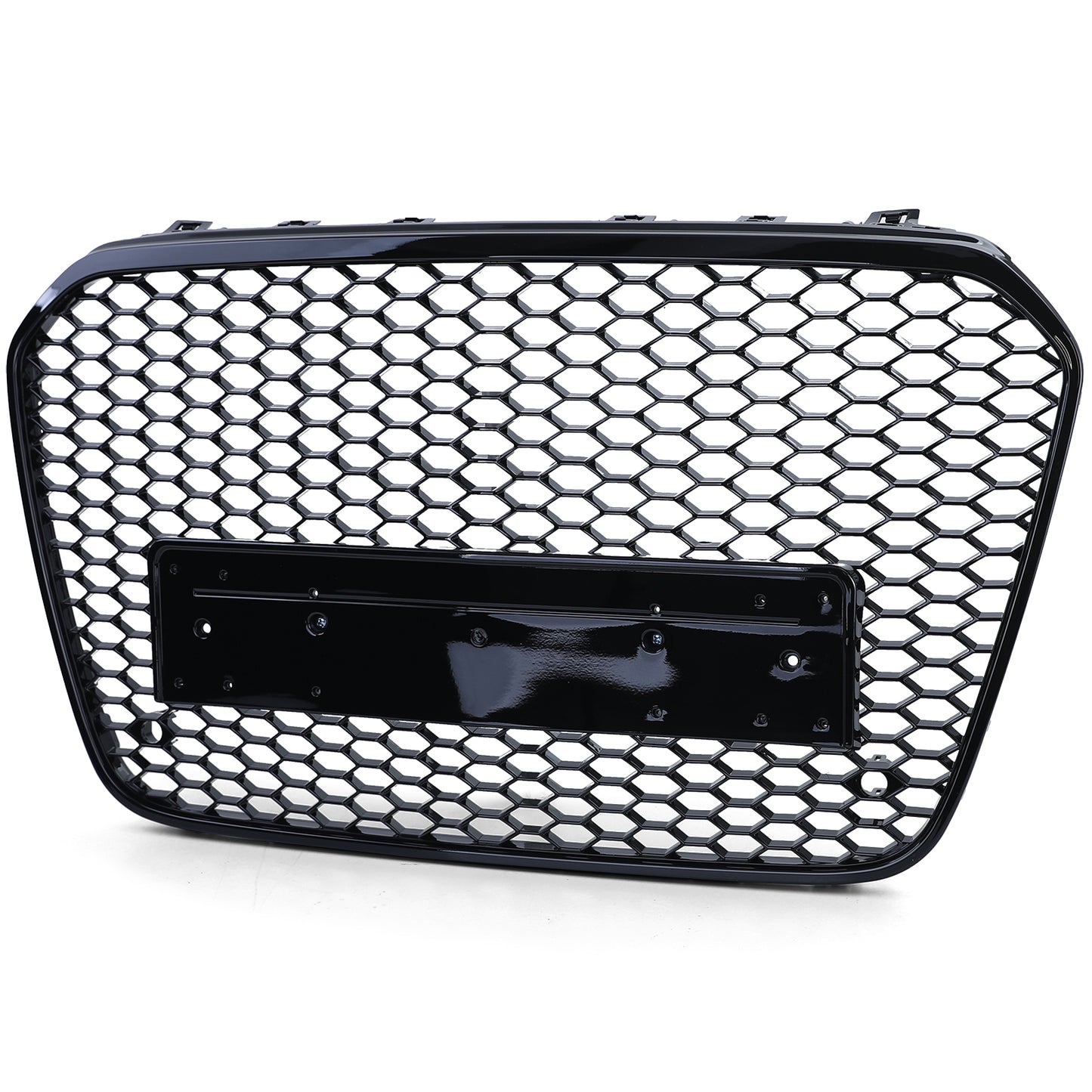 Audi A6 C7 4G 10-14 Griglia sportiva a nido d'ape senza emblema nero lucido