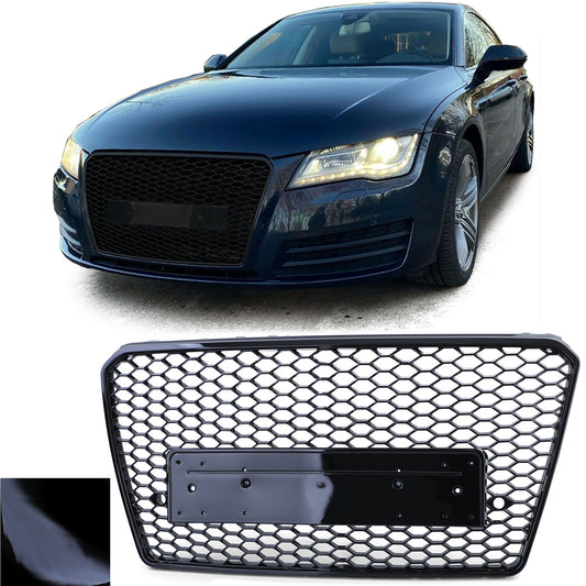 Audi A7 C7 4G 10-14 Griglia sportiva a nido d'ape senza emblema