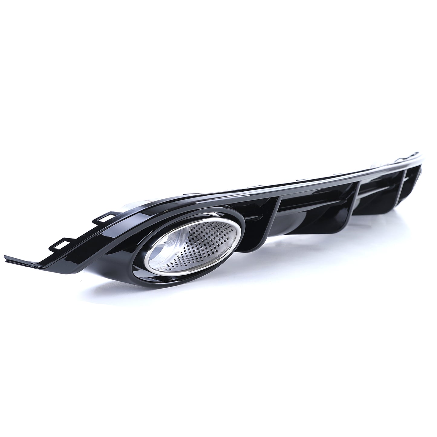 Audi A6 C7 4G 14-18 Diffusore posteriore sportivo nero lucido con terminali