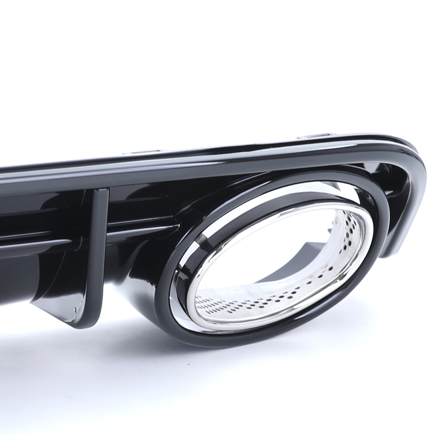 Audi A6 C7 4G 14-18 Diffusore posteriore sportivo nero lucido con terminali