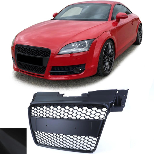 Audi TT 8J pre-lifting 06-10 Griglia a nido d'ape senza emblema nero opaco