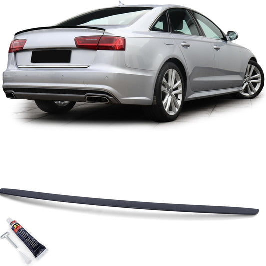 Audi A6 C7 Berlina 11-18 Spoiler posteriore sportivo nero opaco