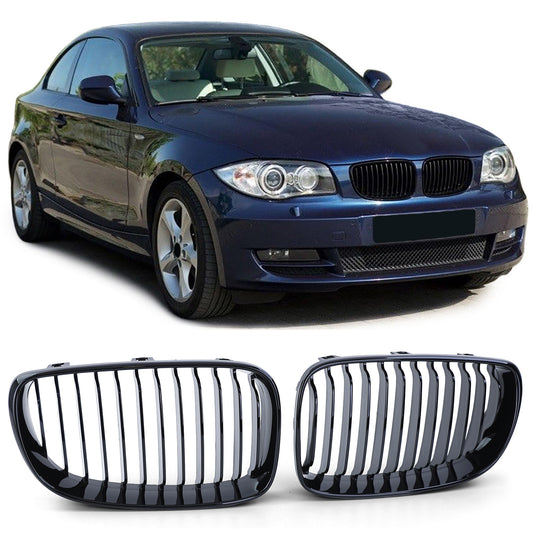 BMW Serie 1 E81 E82 E87 E88 07-12 Griglia sportiva Performance lucida